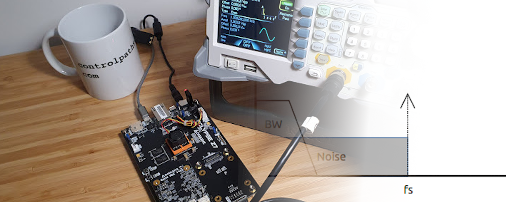 Increasing ADC resolution using oversampling.