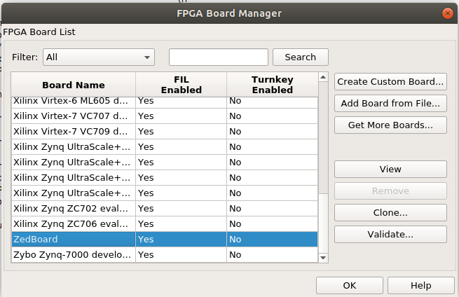 FPGA board manager