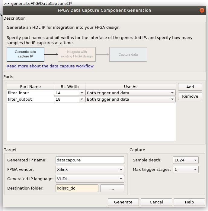 Data capture component generation