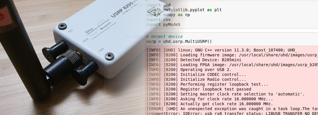 Using the Python API for USRP SDR devices.