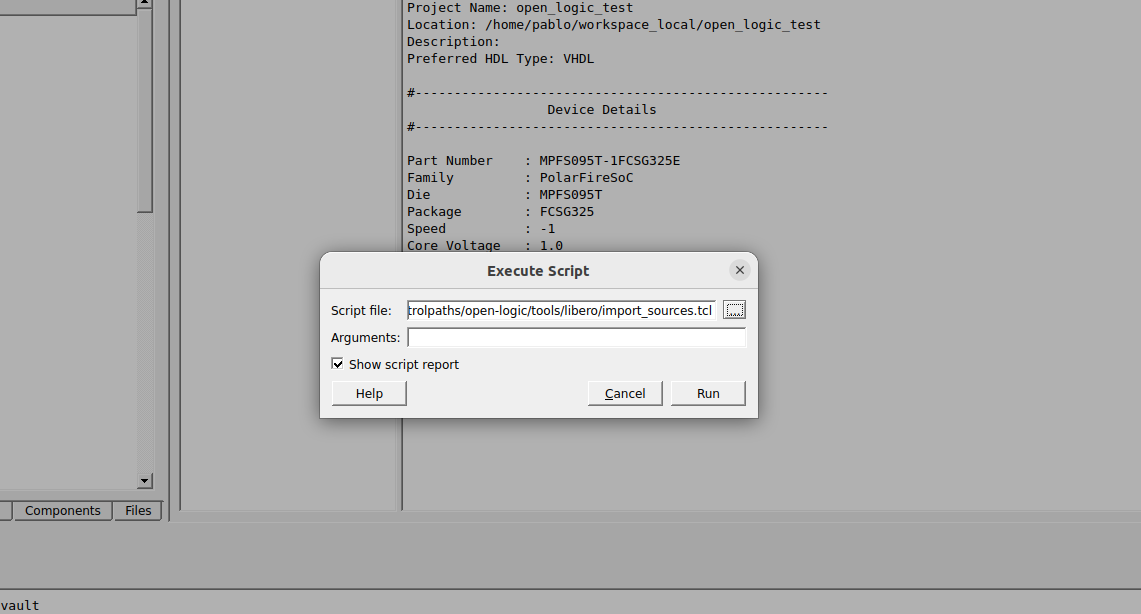 Libero workflow